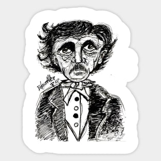 edgar allen poe Sticker